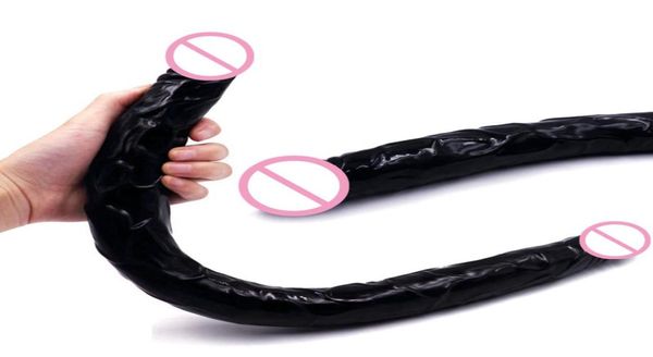 554 cm weibliche Doppelkopf-Super-Langdildos für Frauen, lesbischer Analpenis für Mädchen, Analdildo, Sexspielzeug, riesiger Schwanz, Y2004221712001