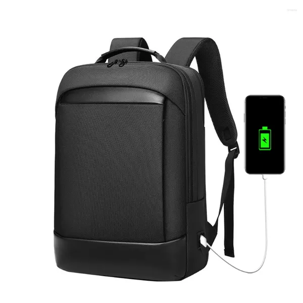 Mochila masculina multifuncional à prova d'água, carregamento usb, bolsa de viagem casual, grande capacidade, laptop de 15,6 polegadas