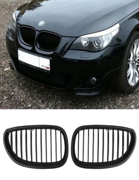 1 par de grelha dianteira estilo rim para BMW Série 5 E60E61 20032009 Corrida Grills Car Styling6349972