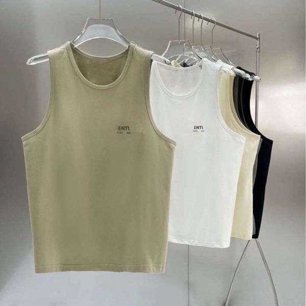 Homens de verão camiseta colete designer tank tops wens moda carta impressão coletes de algodão em torno do pescoço sem mangas camisetas casal esportes moletom cinco cores