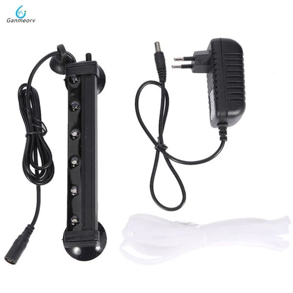 Beleuchtung 16 cm Aquarium Aquarium Unterwasser Tauch Luftblase Buntes LED-Licht AC100240V SAA US UK EU Stecker für Aquarienbeleuchtung