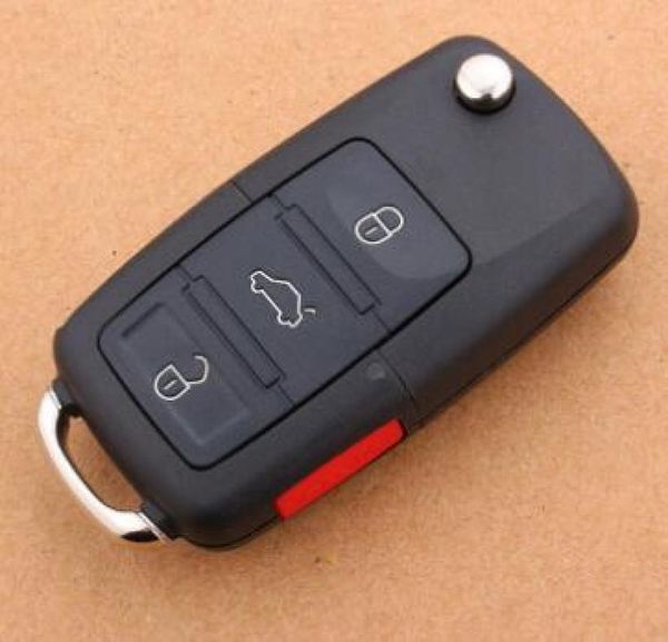 Высококачественный чехол для дистанционного управления VW, 31 кнопка, корпус автомобильного ключа с красной тревожной кнопкой3613773