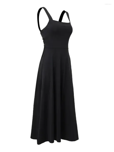 Повседневные платья, женское элегантное кружевное платье макси с v-образным вырезом, открытой спиной и рюшами по подолу, облегающее вечернее платье без рукавов