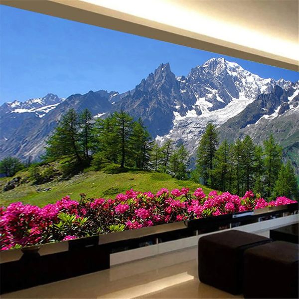 Stitch Landscape 5D Fai da te Diamond Painting Diamond Kit Paesaggio Mountain Diamante ricamo a mosaico Croce Croce Soggio