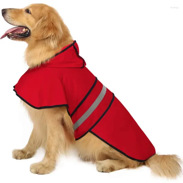 Vestuário para cães Pet impermeável capa de chuva macacão reflexivo casaco de chuva com capuz jaquetas pequenas roupas ao ar livre suprimentos cães