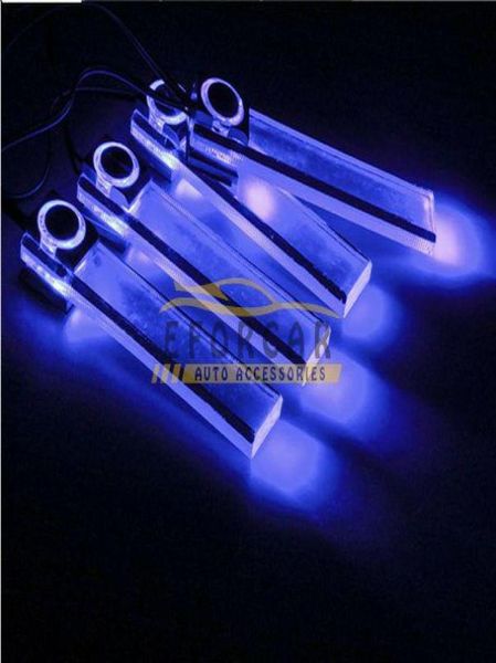 3x Romance 4 in 1 Luci d'atmosfera a LED 12V Lampada decorativa per interni auto con accendisigari Blu 3750470