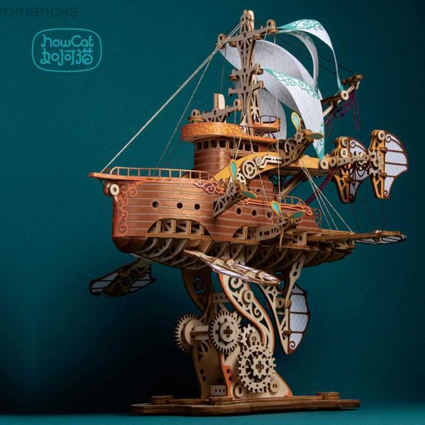 3D Puzzles DIY 3D Ahşap Puzzle Fantastik Uzay Gemisi Popüler Montaj Model Kitleri Oyuncaklar Çocuklar İçin Kızlar Kızlar Doğum Günü Hediyesi 240314