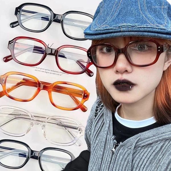 Sonnenbrille Retro Roter Rahmen Brillen Frauen Klare Rechteckige Quadratische Brille Blaues Licht Blockierende Brille Vintage Computer Lesebrillen