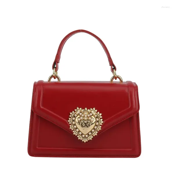 Umhängetaschen Perle Handtasche Für Frauen Mode Einfarbig Weibliche Luxus Designer Pu Leder Damen Umhängetasche