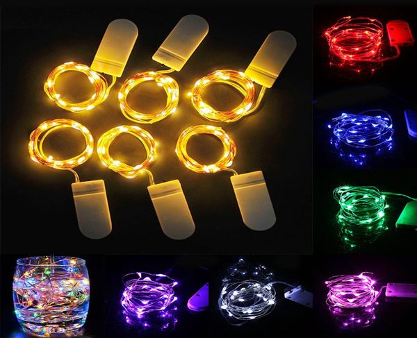 LED-Lichterkette, 1 m, 2 m, 3 m, CR2032, batteriebetrieben, Weihnachtslichterkette, Kupfersplitterdraht, Weihnachtsfee, Dekoration, Lichterkette 8301928