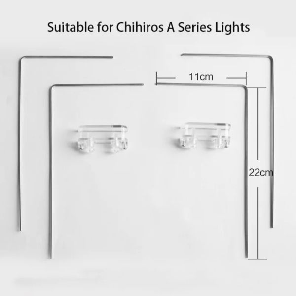 Lightings Chihiros Paslanmaz Çelik Fixer Bracket Gümüş Stand Chihiros A Serisi Akvaryum LED Işık Aydınlatma Beslemesi