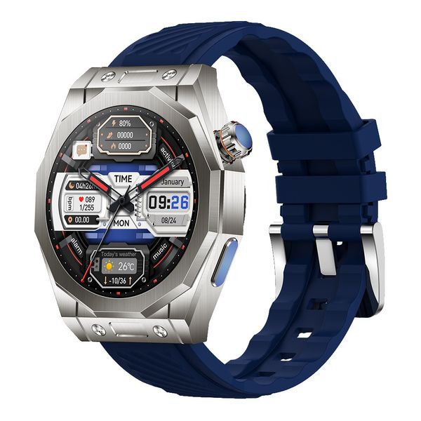 Z83 Max orologio intelligente rotondo Funzione bussola HD a grande schermo Monitoraggio della salute delle chiamate Bluetooth Traccia GPS, con orologio intelligente caricabatterie wireless con banda 3 pezzi