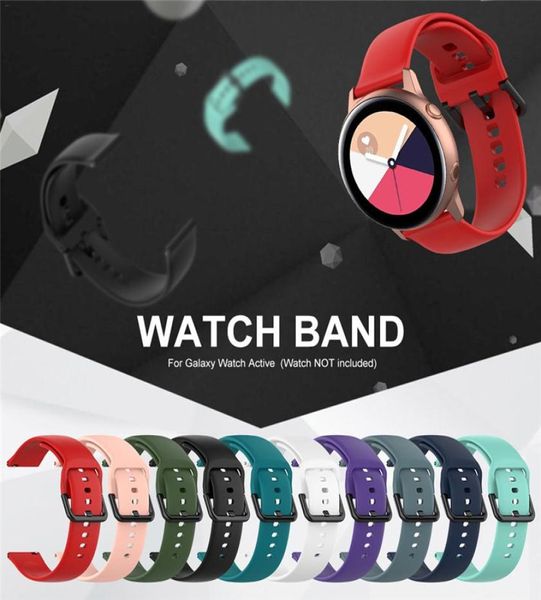 Sport-Silikon-Uhrenarmband für Samsung Galaxy Watch Active Band für Galaxy 42 mm Armband Classic S2 Sport 20 mm Schnellverschluss-Uhr Ban6937691
