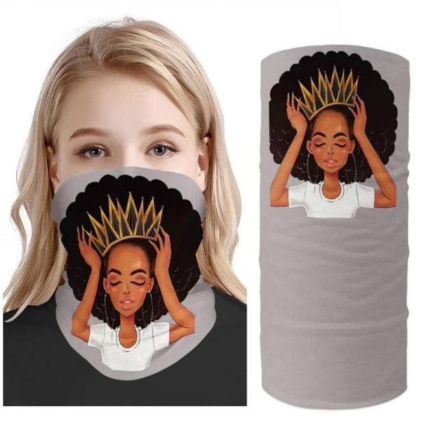 Modello personalizzato ragazza africana bicicletta moto bandana sciarpa fascia varietà cappuccio turbante velo magico sciarpa multi funzione250I