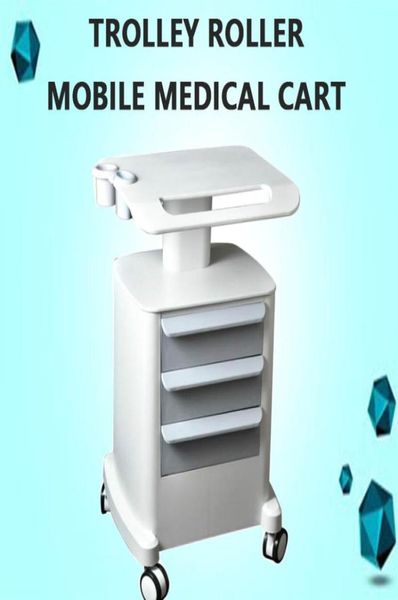 2019 novo carrinho médico móvel do rolo do trole com suporte montado dos desenhos para o salão de beleza spa hifu machine1867666