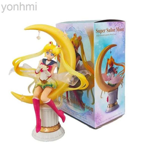 Figure di giocattoli d'azione Sailor Moon Figure anime Super carine di grandi dimensioni Dea della luna Sailor Moon Action Figures Modello decorativo Regali decorativi per ragazze ldd240314
