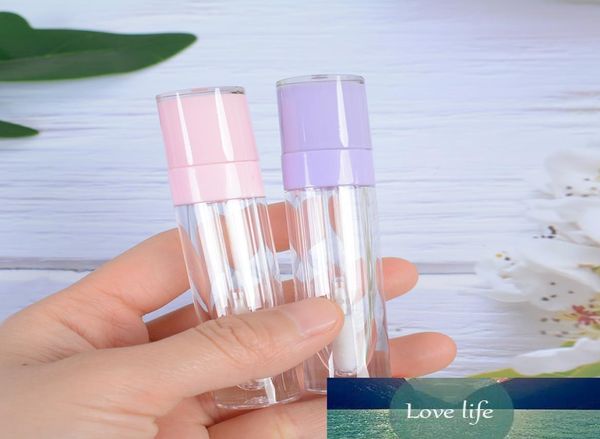 64 ml leere Lipgloss-Flasche, runde Röhre, DIY-Lippenstiftbehälter, nachfüllbare Fläschchen, Probendisplay mit Gummistopfen, Rosa, Lila7788244