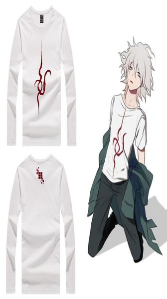 Japão anime unissex branco danganronpa komaeda nagito t cosplay traje de manga longa camisa casual tamanho asiático 9569043