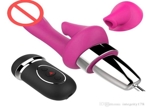 LUOGE Klitoris Saugvibrator mit 10 vibrierenden Dildos für G-Punkt und automatischer Saugfunktion, Sexspielzeug für Frauen, Sauger, Muschipumpe, Oralsex3990321