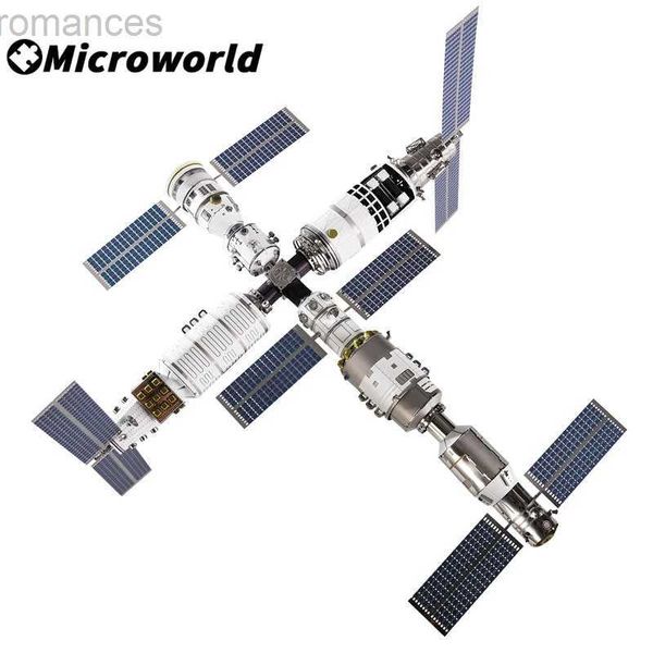 3D-Puzzles Microworld 3D-Metall-Styling-Puzzlespiele Chinesisches Satelliten-Startzentrum Modellbausatz Laserschneiden DIY-Puzzle Spielzeug Geschenke für Erwachsene 240314