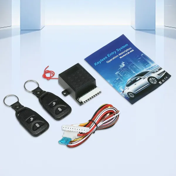 Controle Home Inteligente 12V Veículo Keyless Entry System com 2 Remotos Fechadura de Porta de Carro Universal Kit de Segurança de Bloqueio Automático Portátil