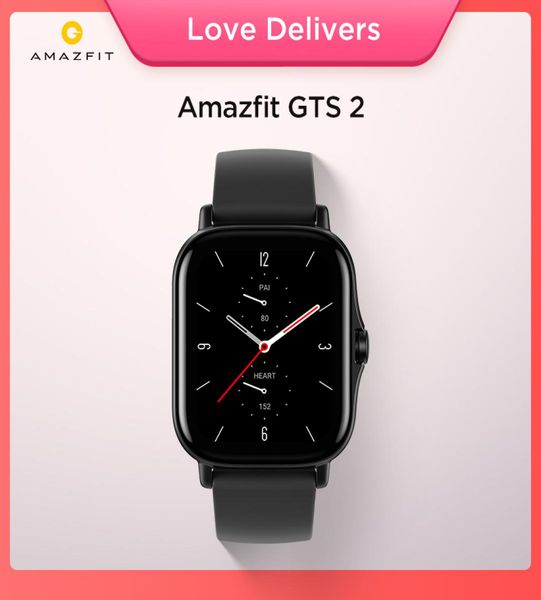 Novo original amazfit gts 2 smartwatch 5atm resistente à água amoled display longa vida útil da bateria relógio inteligente para android ios phone3325624