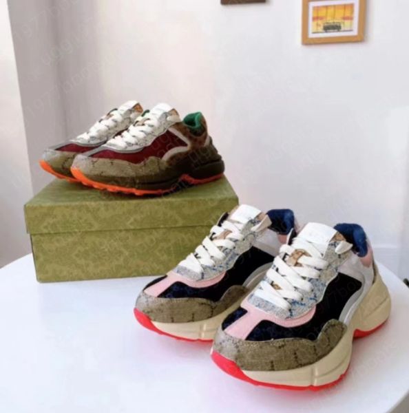 Tasarımcı Sneakers Sıradan Ayakkabılar Erkek Kadın Ryton Spor Sneaker Lady Ace Luxurys Runner Trainers Tenis Loafers Chaussures Çok Volor Platform Ayakkabı Boyutu 35-46