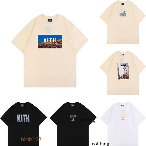 Tasarımcı Kith Gömlek Tom Jerry T Shirt Tasarımcıları Erkekler Kadınlar Günlük Kısa Kollu Susam Sokak Tee Vintage Moda Giysileri Tees Dış Çıkış Adam Şort Us 726