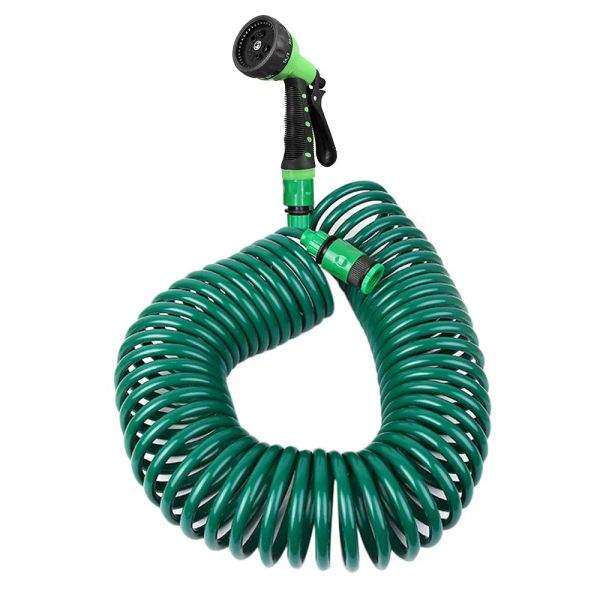 Bobine 7.5M/15M/30M Bobina Retrattile Magia Flessibile Tubo Dell'acqua da Giardino Auto Pulizia Primavera Tubo di Plastica tubo di Irrigazione Delle Piante W/Pistola A Spruzzo