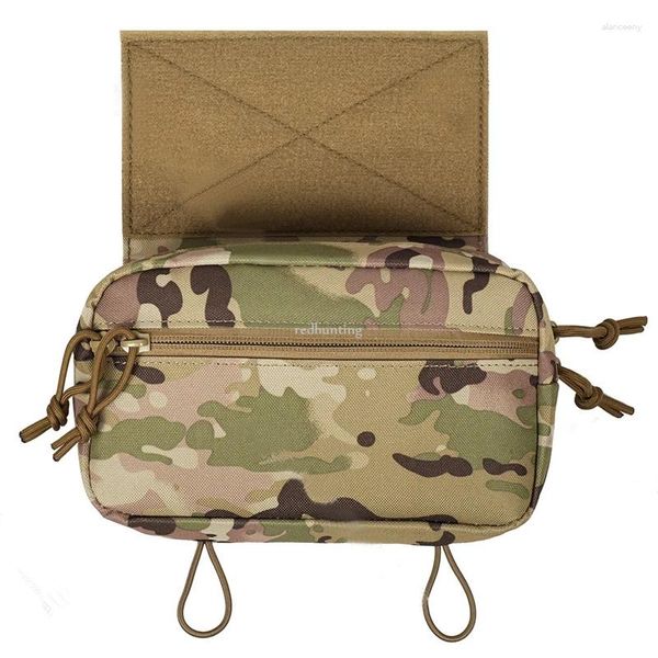 Jaquetas de caça bolsa tática com gancho e laço para jpc cpc avs bolsa de ferramentas utilitárias airsoft paintball acessórios