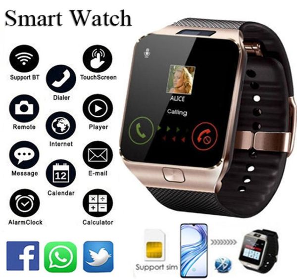 Orologio intelligente Android Bluetooth con fotocamera Orologio SIM Slot TF smartwatch Dispositivi indossabili Orologio da polso intelligente per telefono cellulare Per ip1218043