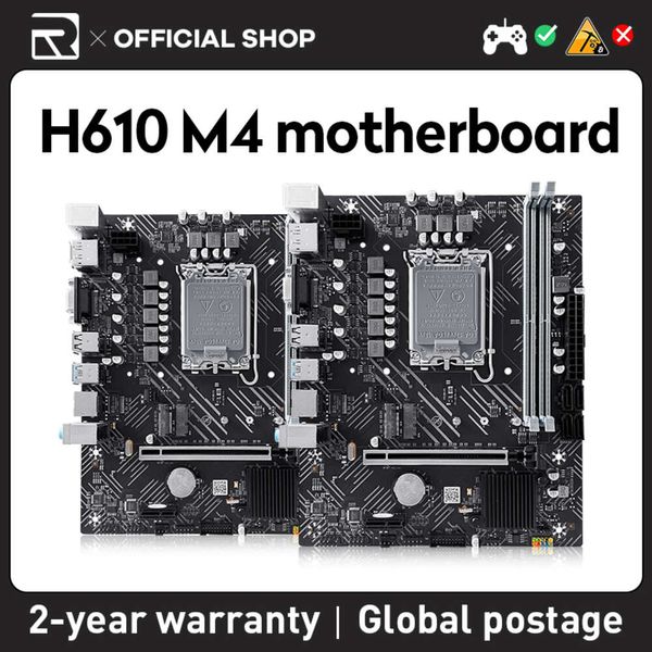 Jieshuo h610 placa-mãe itx computador mini placa-mãe suporta intel 12th 13th cpu 12100 12400 12700 13600k/f lga 1700 ddr4 m