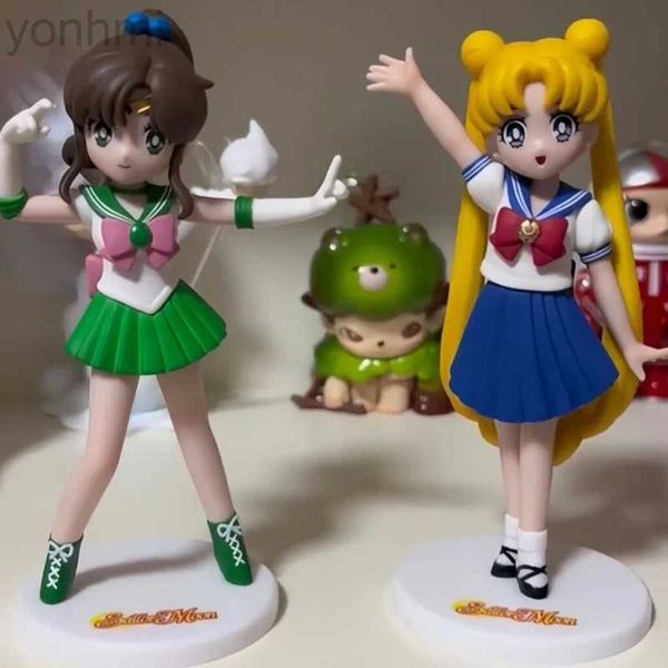 Figuras de brinquedo de ação Sailor Moon Caixa cega Tsukino Usagi Mizuno Ami Hino Rei Kino Makoto Chiba Mamoru Anime Figura Mistérios Bolsa Estatueta Decoração ldd240314