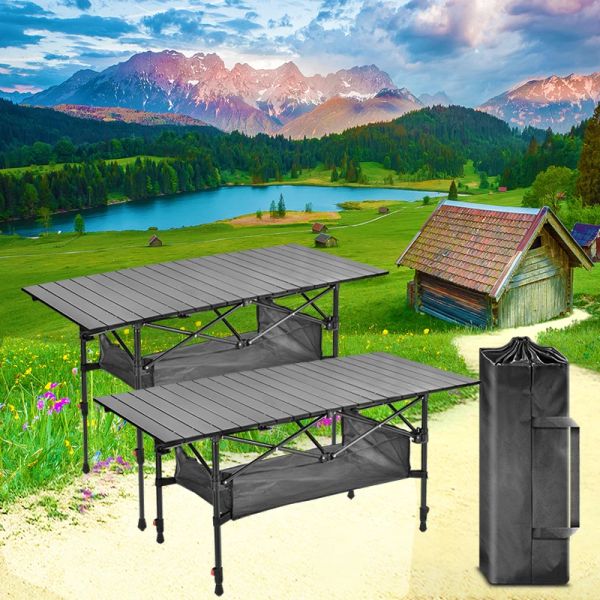 Arredamento Zaino in spalla Tavolo Barbecue Pieghevole da campeggio L'attrezzatura Homful può essere sollevata Mobili da esterno leggeri e turistici pieghevoli