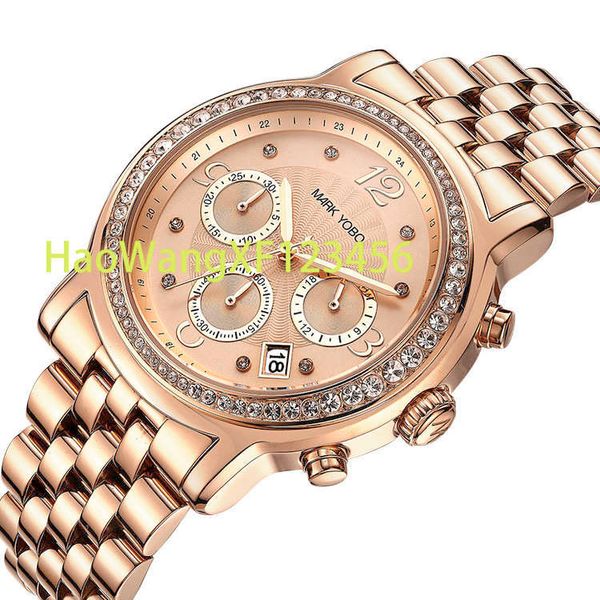 Высококачественные брендовые женские часы из нержавеющей стали, водонепроницаемые кварцевые часы для девочек