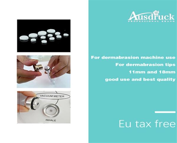 Comprar 1000PC DIAMANTE DERMOABRASÃO PEELING Microdermoabrasão filtros de algodão peças de máquinas de beleza misturadas 11mm e 18mm9016262