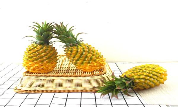 Yüksek İmitasyon Yapay Sahte Ananas Meyve Artifik Ananas Plastik Sahte Simüle Simüle Ananas 6457681