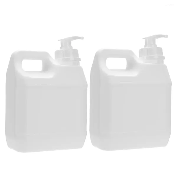 Garrafas de armazenamento 2pcs bomba garrafa grande jarro vazio dispensando para óleos de loção de água cremes shampoo condicionador mão 1l