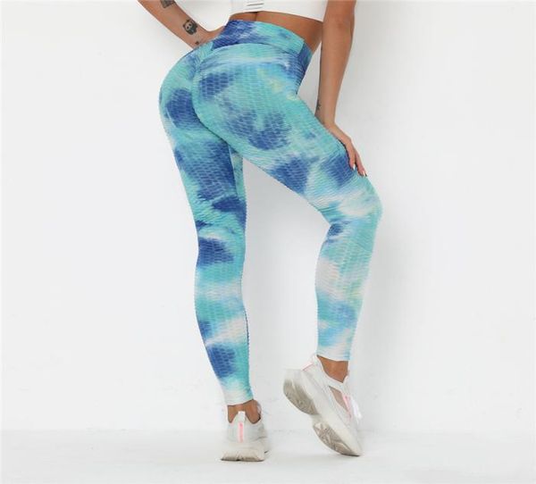 Sexy Bunte Yoga-Leggings Frauen Push-Up Sport Hosen Gym Leggings Hohe Taille Yoga Hosen Laufhose Atmungsaktive Leggings Neue Y26989253