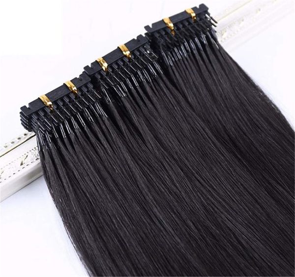 2021 Estensioni dei capelli brasiliani 6D 150g vergine Remy 05g 300 fili nero naturale 100 Easy Wear consegna veloce in Cina2357038