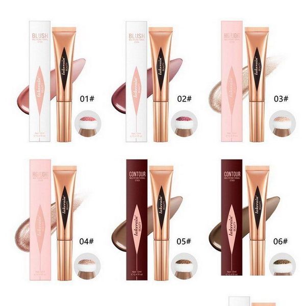 Abbronzanti Evidenziatori Lakerain Evidenziatore Contour Stick Eye B Highlight Concealer Beauty Mtifuncational Facile da indossare Long-Lasti Drop Otrnx