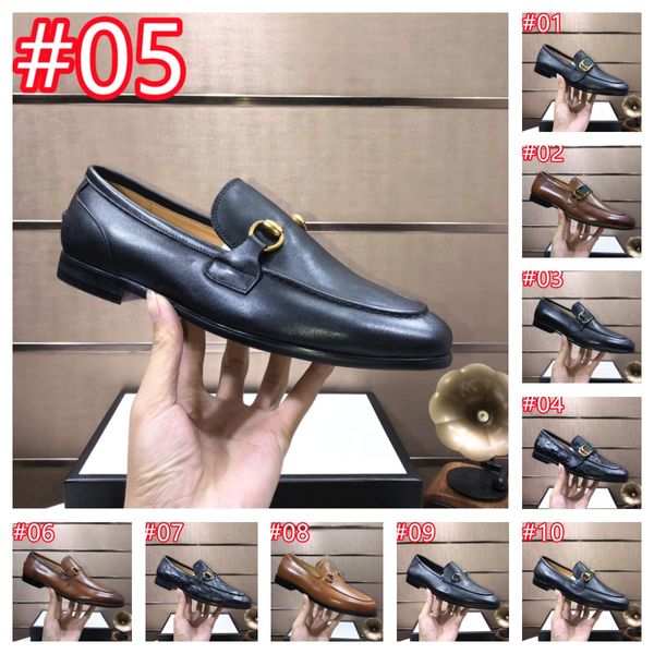 40Style Designer Hausschuhe Männer Frauen Loafer Schuhe Echtes Leder Sandalen Luxus Kleid Schuhe Horsebit Halb Drag Princetown Metallkette Schuh Rindsleder Größe 6,5-12