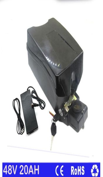 Sapo ebike 18650 bateria de lítio 48v 20ah para motor 750W 1000W com 30A BMS 546V 2A charger7494205