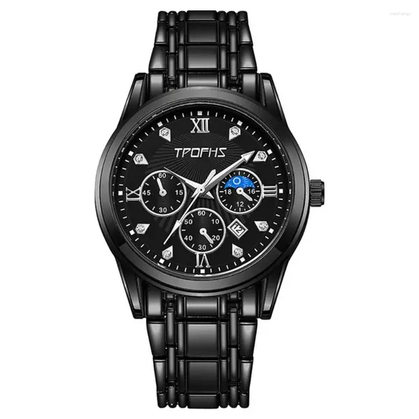 Armbanduhren Herren Elegante Uhr Luxus Chronograph Mondphase Herrenuhren Für Business Formelle Kleidung Modeuhr