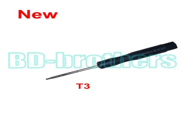 Novo stype preto t3 chave de fenda torx chave de fenda ferramenta aberta para placa de circuito de disco rígido reparo de abertura de telefone 3000pcslot3889230