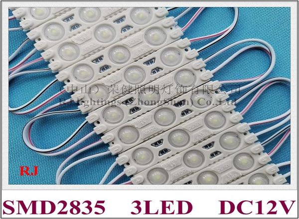 Módulo de luz super LED para sinalização de carta de canal propaganda DC12V 12W 3 led 150lm IP65 60mm X 13mm PCB de alumínio à prova d'água2422478