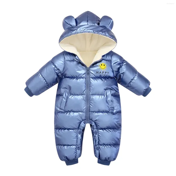 Jacken Winter Born Kinder Jacke Wasserdichter Mantel Plus Samt Baby Mädchen Kleidung Schneeanzug Junge Strampler Kleinkind Kapuzenmantel Overalls