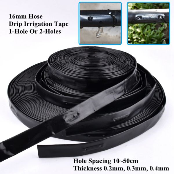 Bobine 10 ~ 50 m 16 mm Tubo per irrigazione a goccia a pioggia Spazio 10 ~ 50 cm Tipo di patch Albero da frutto Irrigazione Irrigazione Giardino Tubo per irrigazione a risparmio idrico