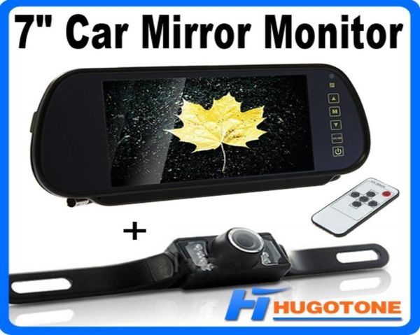 Schermo LCD TFT per monitor per specchietto retrovisore per auto HD da 7 pollici con telecamere di backup IR Nighvision LED4852116