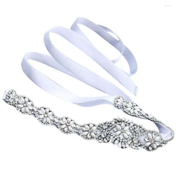 Haarspangen Damengürtel Schärpengürtel für Schmuck Hochzeitskleid mit Strass Kleider Band Braut
